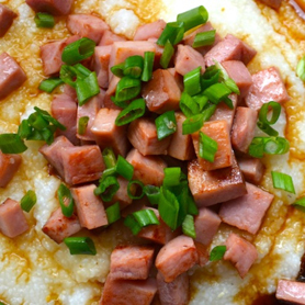 Ham and Grits-a [ham & grits w red-eye gravy]